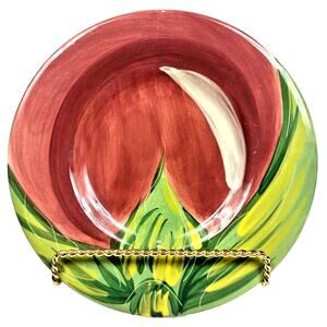 Pfaltzgraff Central Market Eggplant Pattern Ceramic Salad or Dessert Plate 8"